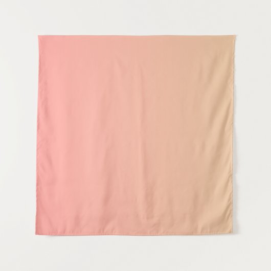 Pink und Pfirsichfarben Wandteppich (Vorderseite (Horizontal))