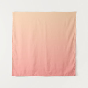 Pink und Pfirsichfarben Wandteppich