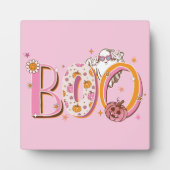 Pink und Preppy Halloween Fotoplatte (Vorderseite)