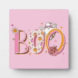 Pink und Preppy Halloween Fotoplatte