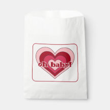 Pink und Red Valentine's Day Baby Shower Bags