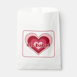 Pink und Red Valentine's Day Baby Shower Bags Geschenktütchen