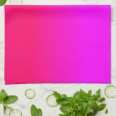 Pink und rosa Ombre Schatten-Neonfarbe verblassen Geschirrtuch (Gefaltet)