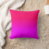 Pink und rosa Ombre Schatten-Neonfarbe verblassen Kissen (Decke)