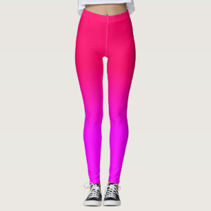 Pink und rosa Ombre Schatten-Neonfarbe verblassen Leggings