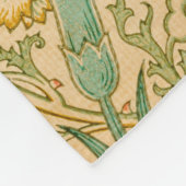 Pink und Rose Muster (von William Morris) Fleecedecke (Ecke)