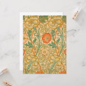 Pink und Rose Muster (von William Morris) Karte (Vorderseite/Rückseite Beispiel)