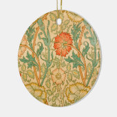 Pink und Rose Muster (von William Morris) Keramik Ornament (Links)