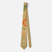 Pink und Rose Muster (von William Morris) Krawatte (Vorderseite)