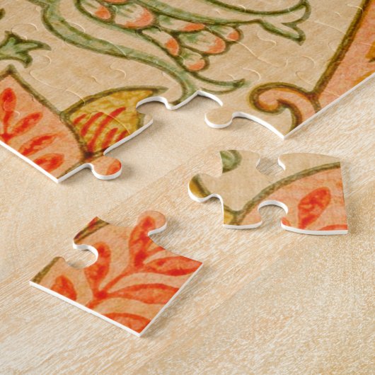 Pink und Rose Muster (von William Morris) Puzzle (Seite)