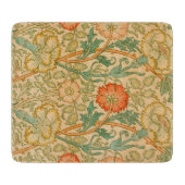 Pink und Rose Muster (von William Morris) Schneidebrett (Vorderseite)
