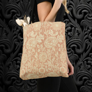 Pink und Rose von William Morris, Vintage Blumen Tasche