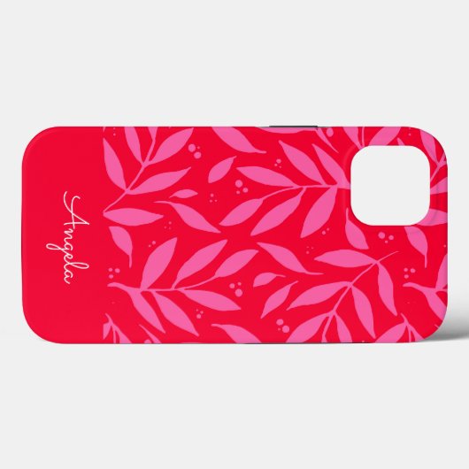 Pink und rot - personalisierbare iPhone-Hülle Case-Mate iPhone Hülle (Rückseite (Horizontal))