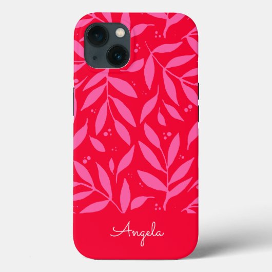 Pink und rot - personalisierbare iPhone-Hülle Case-Mate iPhone Hülle (Rückseite)