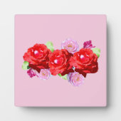 Pink und Rote Rose, Fotoplatte (Vorderseite)