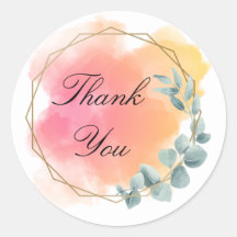 Pink und schön Danke Sticker