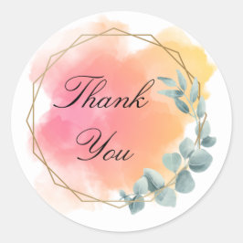 Pink und schön Danke Sticker