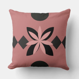 PINK UND SCHWARZ ABSTRAKT KISSEN