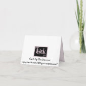 Pink und Schwarz Danke (Rückseite)