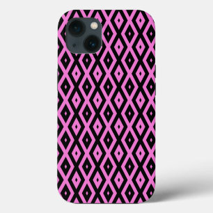 Pink und schwarz Diamant Muster Case-Mate iPhone c Hülle