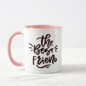 Pink und Schwarz - Die beste Tasse für Freunde (Links)