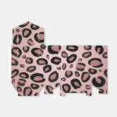 Pink und schwarz gestrichene Cheetah Leopard Druck Geschenkschachtel (Ungefaltet)