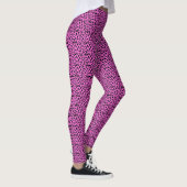 Pink und Schwarz-Leopard-Muster Leggings (Rechts)