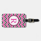 Pink-und Schwarz-Sparren Gepäckanhänger (Vorderseite horizontal)