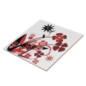 PINK UND SCHWARZE BLUME FLIESE (Seite)