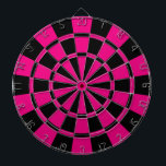 Pink und Schwarzes Dartscheibe<br><div class="desc">Pink-und Schwarz-Dartscheibe</div>