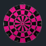 Pink und Schwarzes Dartscheibe<br><div class="desc">Pink-und Schwarz-Dartscheibe</div>