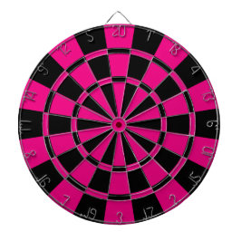 Pink und Schwarzes Dartscheibe