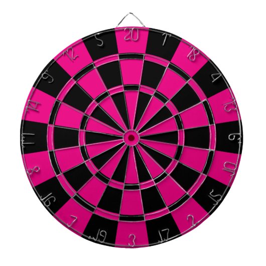Pink und Schwarzes Dartscheibe (vorne)