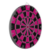 Pink und Schwarzes Dartscheibe (Vorderseite Links)