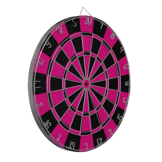Pink und Schwarzes Dartscheibe (Vorderseite Links)