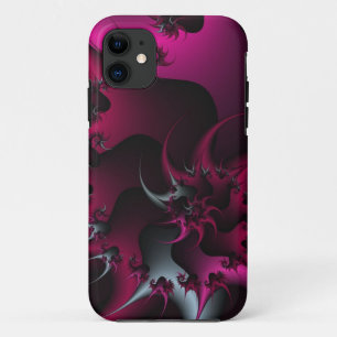 Pink und silber Fraktal Case-Mate iPhone Hülle