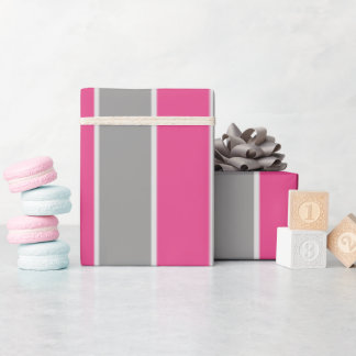 Pink und Silber Umschlagpapier Geschenkpapier