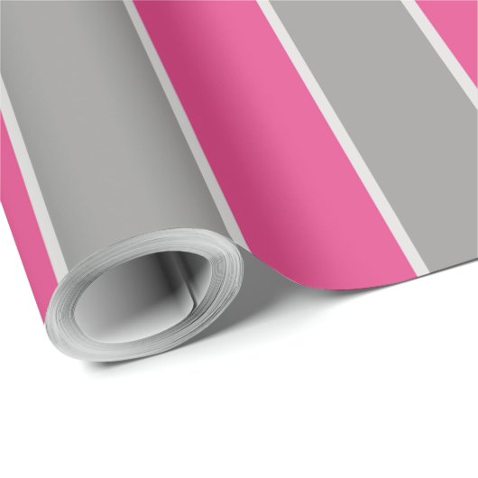 Pink und Silber Umschlagpapier Geschenkpapier (Rolleneckpunkt)