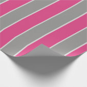 Pink und Silber Umschlagpapier Geschenkpapier (Ecke)