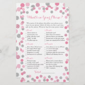 Pink und Silver Glitzer Was steckt in deinem Handy (Vorne/Hinten)