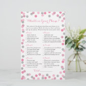 Pink und Silver Glitzer Was steckt in deinem Handy (Stehend Vorderseite)