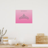 Pink und Silver Pageant Tiara Autograph Poster (Küche)
