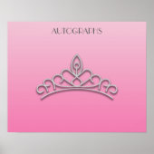 Pink und Silver Pageant Tiara Autograph Poster (Vorne)