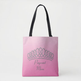 Pink und Silver Tiara Pageant Mama Bag Tasche