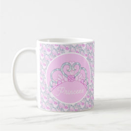 Pink und Silver Tiara Tasse individuell anpassen
