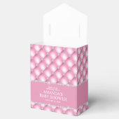 Pink und Silver Tufed Glamour Bevorzugung Box Geschenkschachtel (Geöffnet)