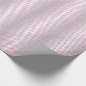 Pink und Silvery White Polka Dot Muster Geschenkpapier (Ecke)