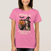 Pink und Spooky mit Zweck - Halloween T-Shirt (Vorderseite)