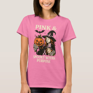 Pink und Spooky mit Zweck - Halloween T-Shirt