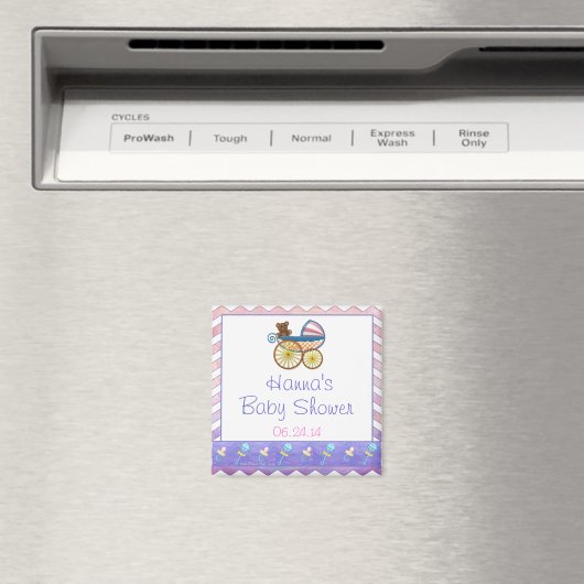 Pink und Stinky Baby Stuff Magnet (In Situ (Geschirrspüler))